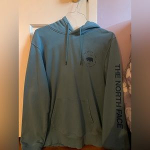 I’m selling this North Face blue/ aqua blue hoodie for $15. Barely worn.